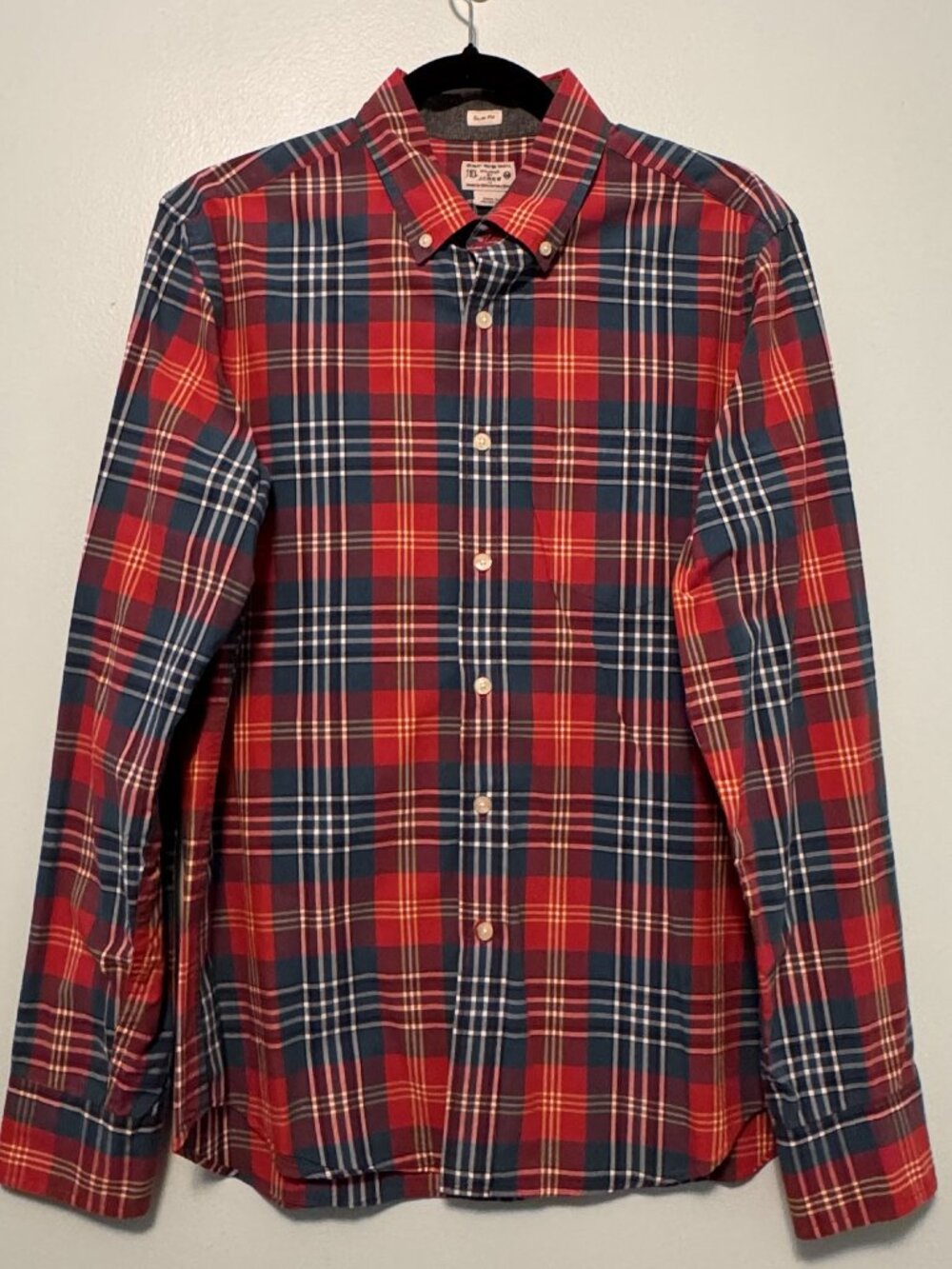 J.Crew Vintage Slim Fit Plaid Button-Down Shirt | Size M - CL0454